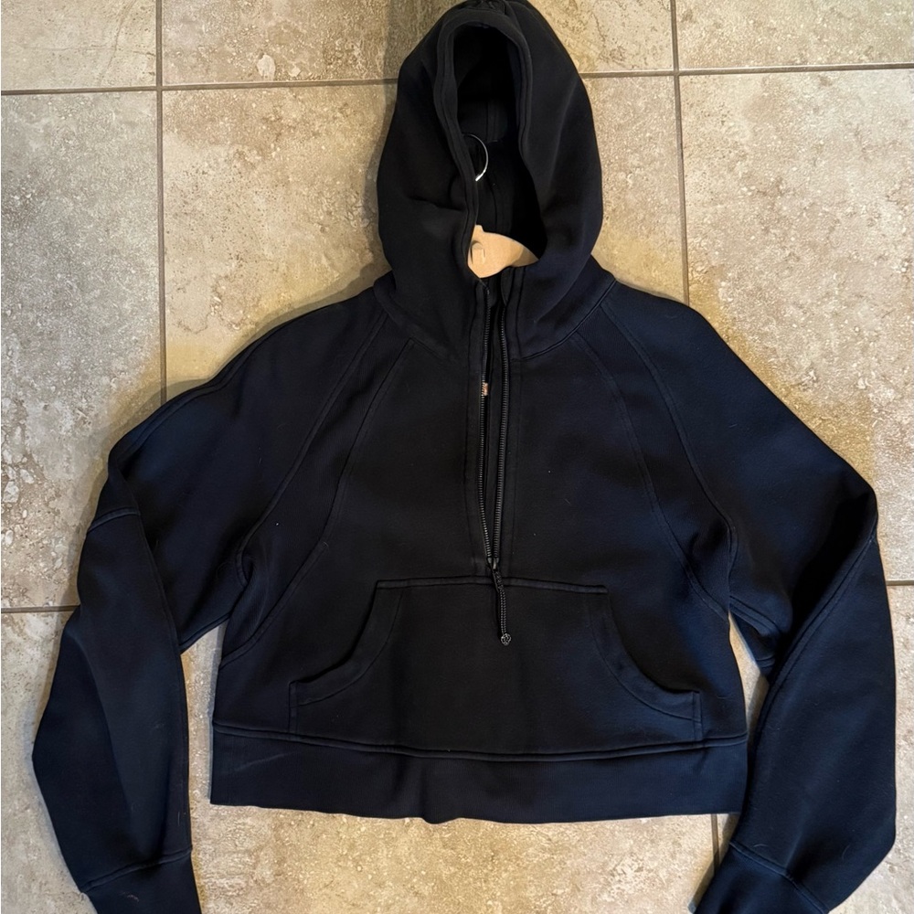Lululemon Black Scuba Half-Zip Hoodie